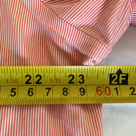 Banana Republic Men's Tailored Slim Fit Cotton Oxford Shirt XL Pink & White - Picture 7 of 7